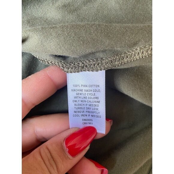 NORDSTROM Bnwot Men Long Sleeve Shirt Green Pima Cotton- - Picture 5 of 6